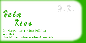 hela kiss business card